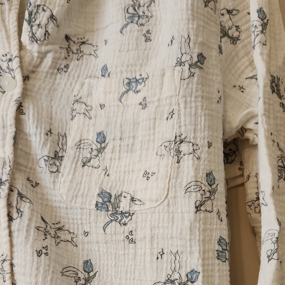 NWOT - American Eagle Outfitters Cotton Gauze Pajama Set - M - Picture 3 of 8